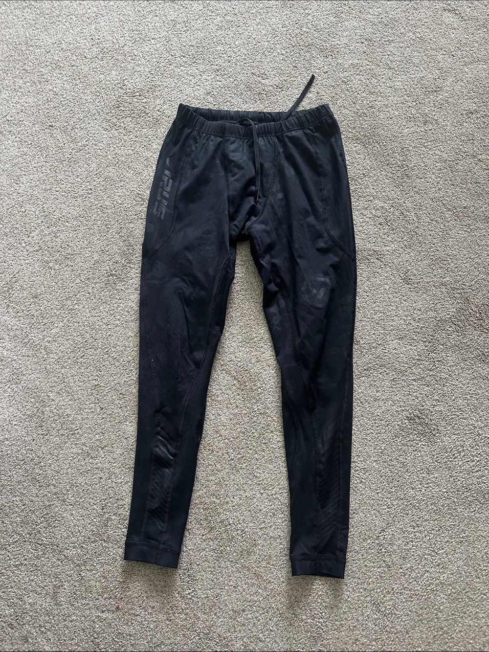 Virus Black Men's Performance compression pants size M
